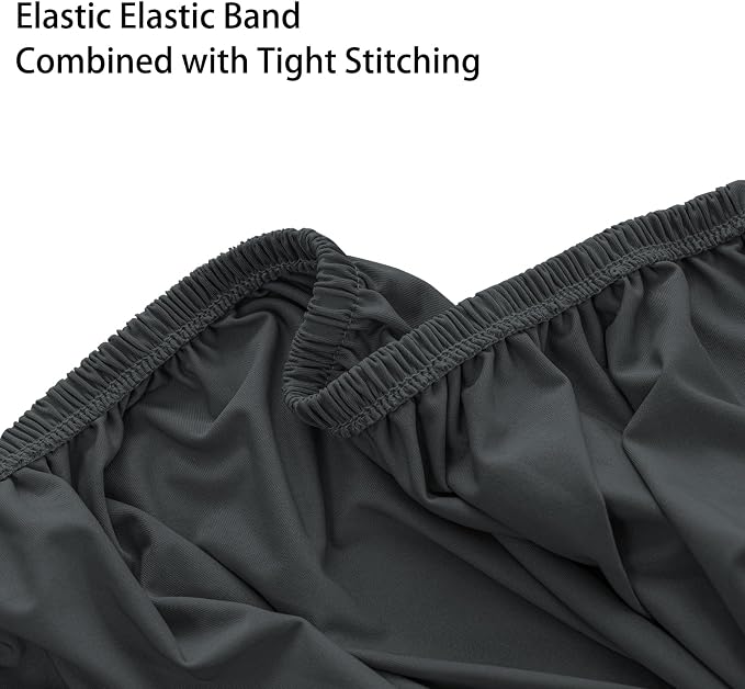 Super Stretch 40x40x15 inch Square Ottoman Cover- Soft Form Fit Ottoman Cover - Image 6