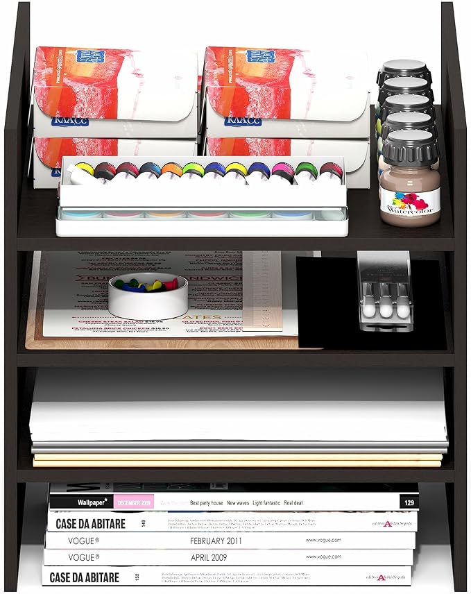 Furinno Cubicle Cube Insert, 3-Shelf Cube Organizer, 3-Tier Shelf Accessory - Image 8