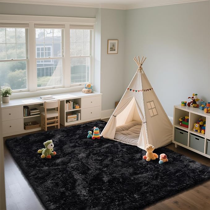 Shag Area Rugs for Bedroom Living Room, 8X10 Ultra Soft Fluffy Area Rugs for - Image 4