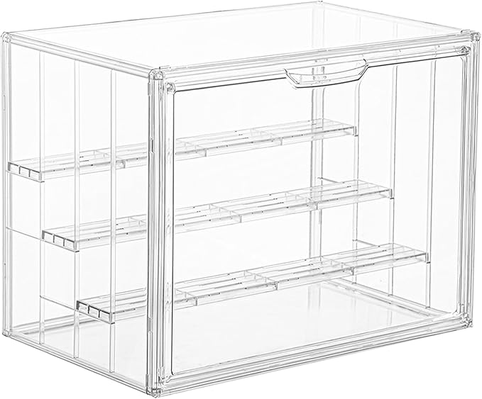 Display Case for Collectibles 4 Layer Updated Adjustable Acrylic Display Case by LXLXXL