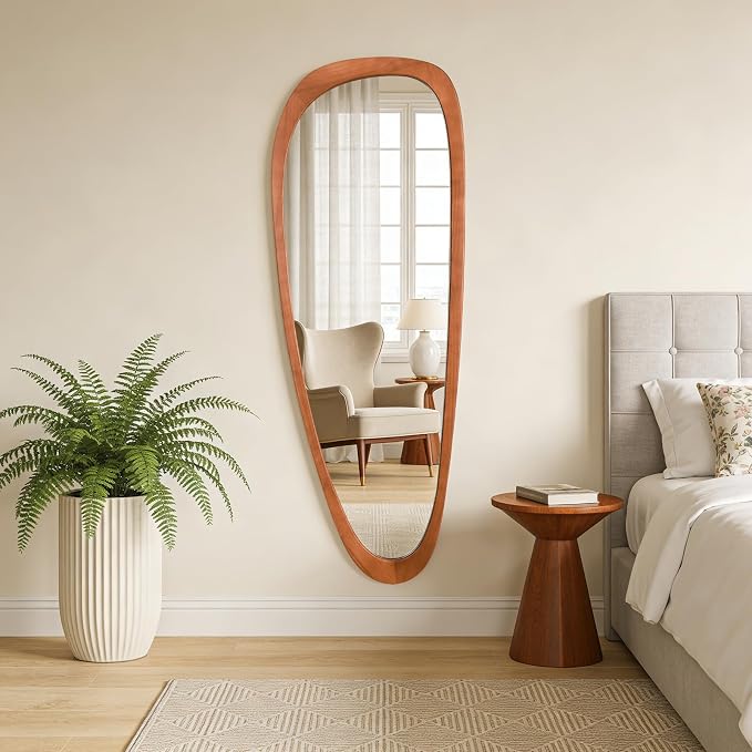 WallBeyond Asymmetrical Mirror, Irregular Mirror Full Length, Boho Wall Mirrors - Image 3