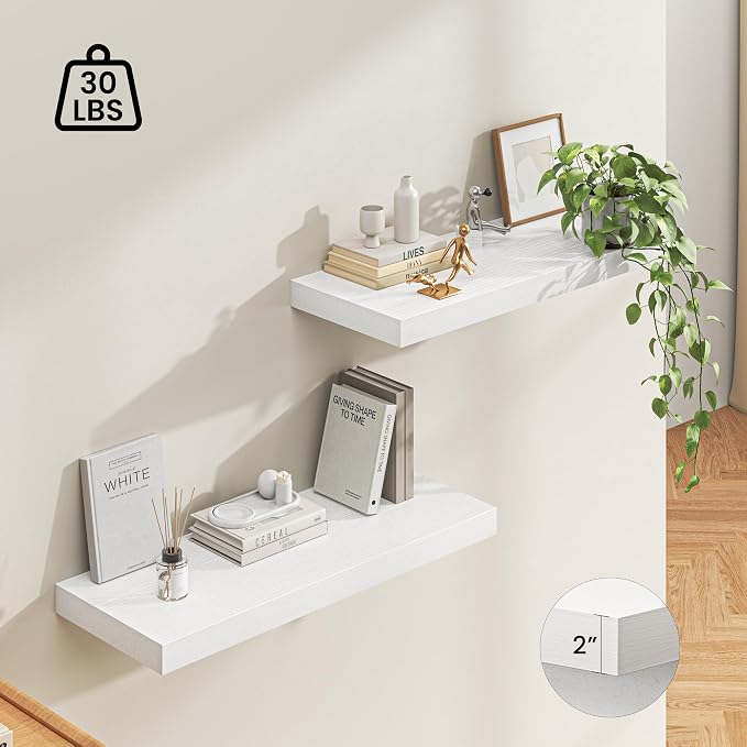 Dreamland 36" Floating Shelves for Wall, Wall-Mounted Shelves for Bedroom - Image 4