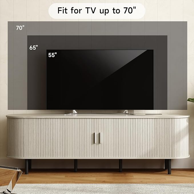 ONBRILL 70.8" TV Stand with Power Outlet - Image 5