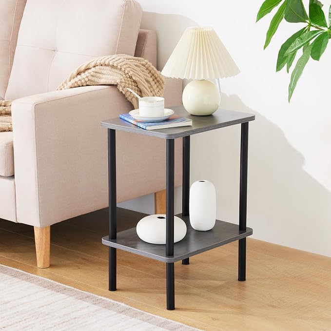 Apicizon 2 Tier End Table Set of 2, Boho Side Table - Image 6