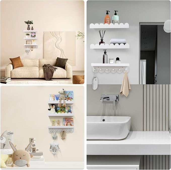 Wall Book Shelves for Bedroom Kids - Image 6