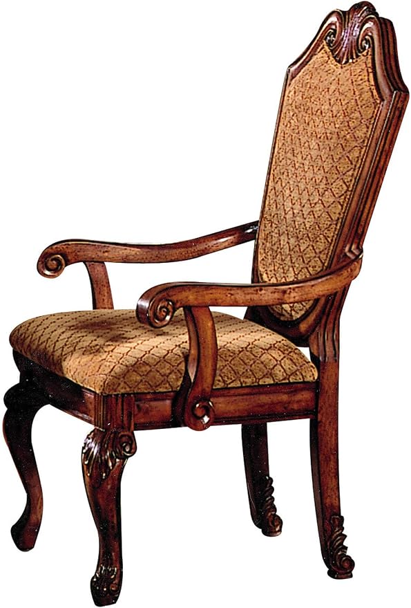 ACME Set of 2 Chateau de Ville Arm Chair, Cherry Finish by ACMEFurniture