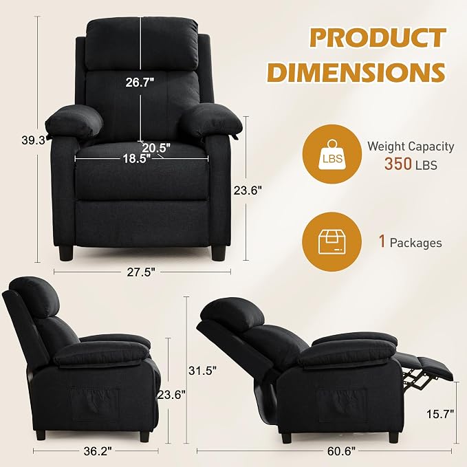 Korser Recliner Chair, Living Room Chairs - Image 2