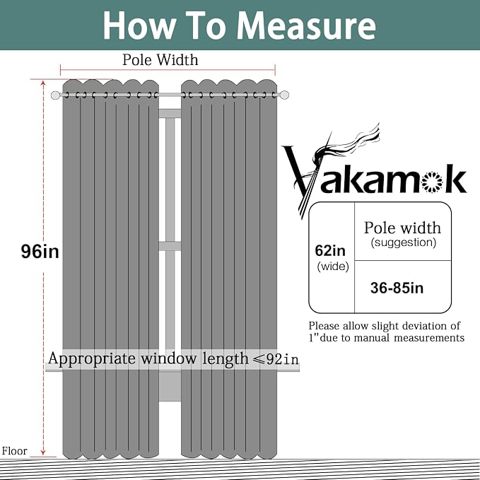 Yakamok Dove Grey Room Darking 96 Inch Length 2 Panel Sets - Image 7