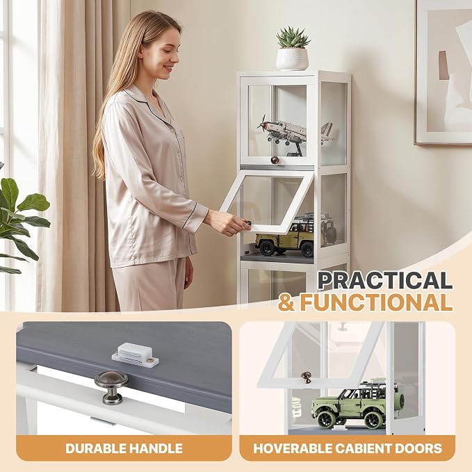 Magshion Display Cabinet, 4-Tier Corner Shelf - Image 5