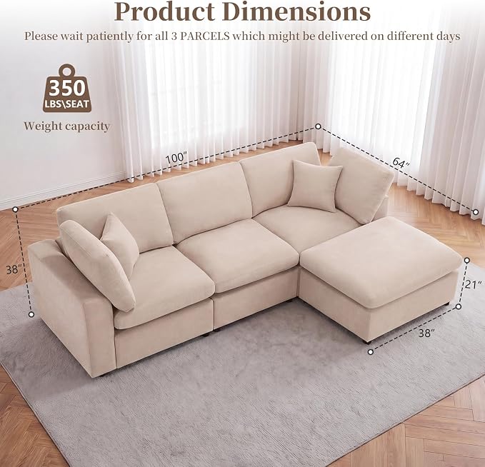Modular Cloud Sectional Couches - Image 2