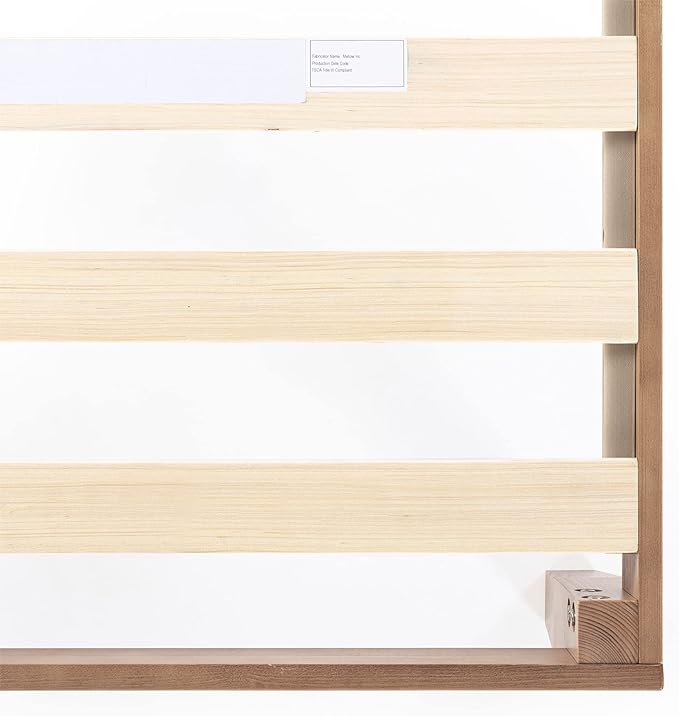 Mellow Naturalista Classic 12-Inch Solid Wood Platform Bed | Wooden Slats - Image 10