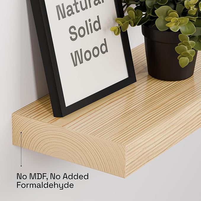 BAOBAB WORKSHOP Wood Floating Shelves - Image 4