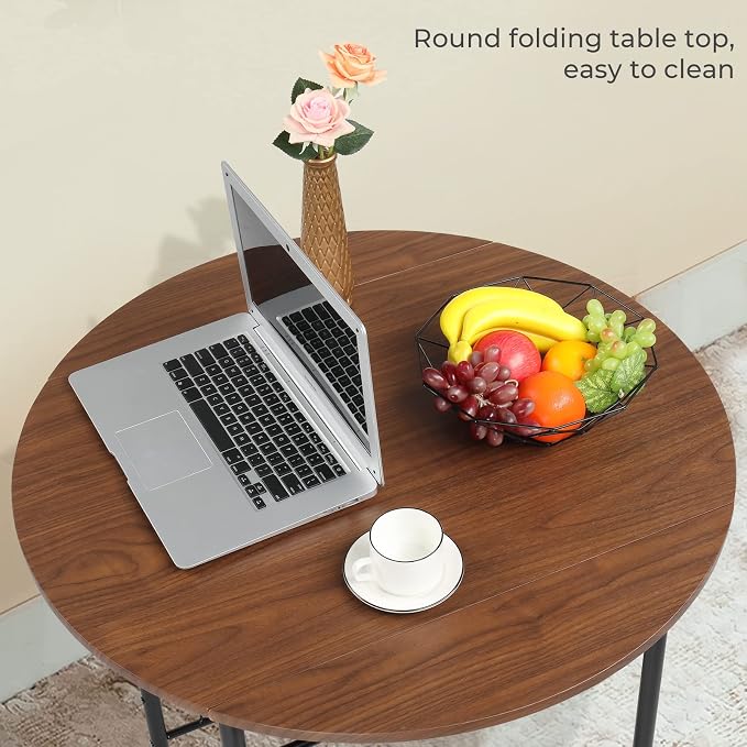 VINGLI 31.5" Drop Leaf Dining Table Set - Image 7