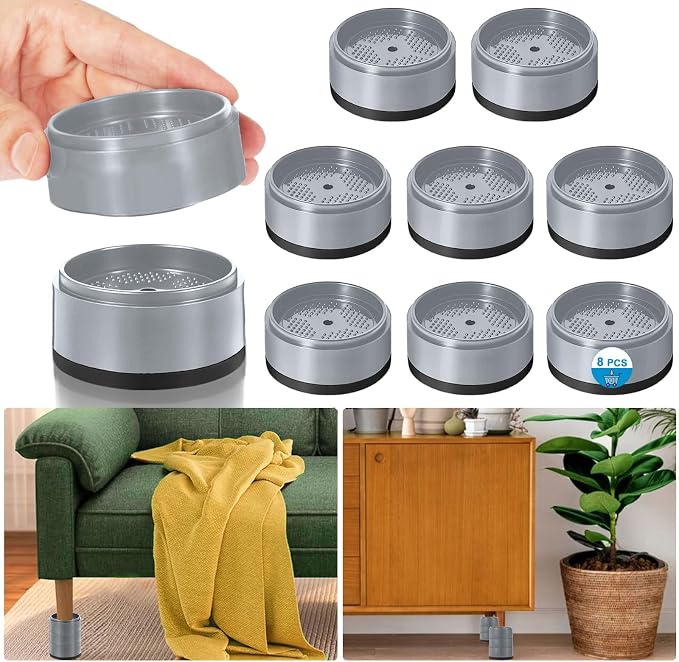 Bed Risers 1 inch, 2 inch, 3 inch, 4 inch Heavy Duty, Adjustable Furniture Riser - Image 7
