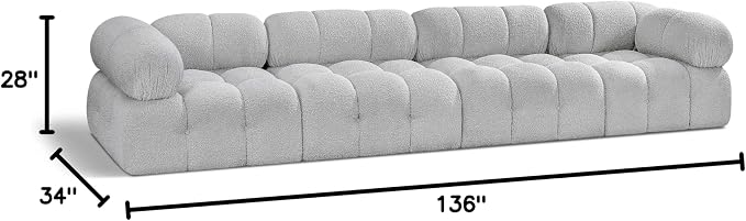 Meridian Furniture 611Grey-S136A Ames Collection Modern | Contemporary Modular - Image 3