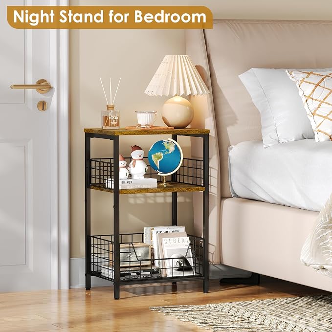 X-cosrack Side Table, Small End Table Record Player Stand - Image 8