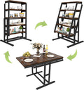 Convertible Dining Table, 2 in 1 Bookshelf to Kitchen Table, Space Saving by RELAHOGAR