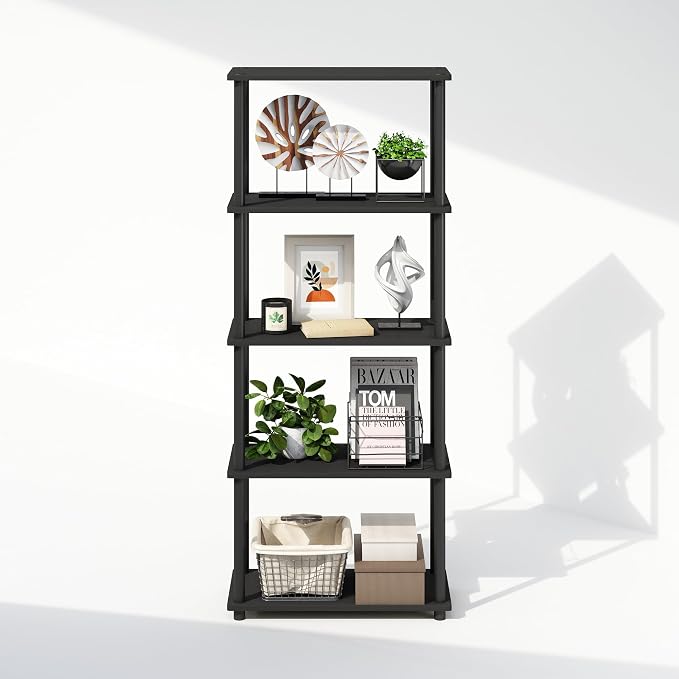 Furinno Turn-N-Tube Book Shelf, 5-Tier Bookshelf, Bookcase - Image 5