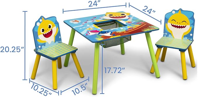 Delta Children Kids Table Storage -Ideal - Image 8