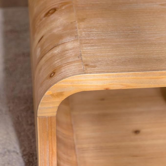 Modern Wood Coffee Table, Rectangular Minimalist Center Table - Image 8