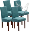 Genina Waterproof Chair Covers for Dining Room, Stretch Jacquard Dining Chair by Genina