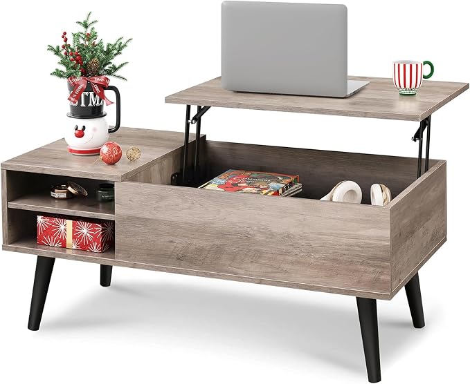 WLIVE Lift Top Coffee Table for Living Room, Small Coffee Table by WLIVE