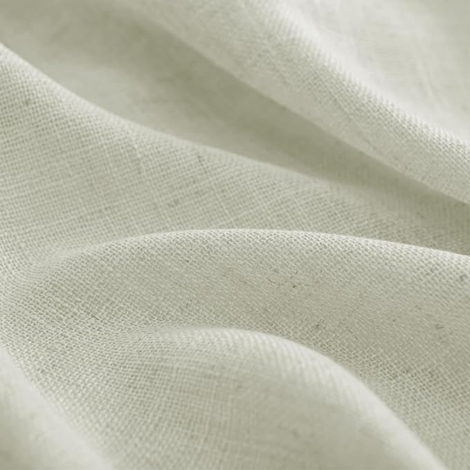 Joydeco Linen Curtains 90 Inch Length 2 Panel Sets, Light Filtering Curtains - Image 3
