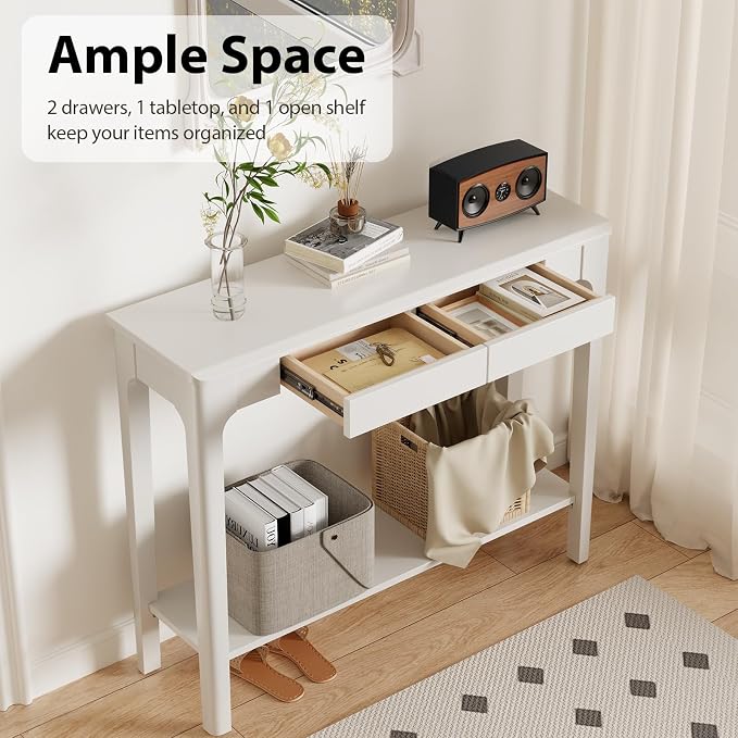 AQIMUELE Wood Console Table - Image 4