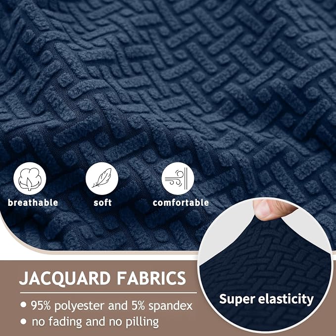 ALIECOM 100% Waterproof Recliner Sectional Couch Covers L Shape Stretch Corner - Image 5