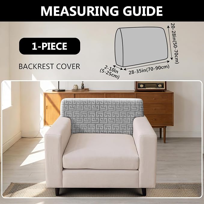 UNBBRRL Stretch Couch Backrest Cushion Cover - Image 2