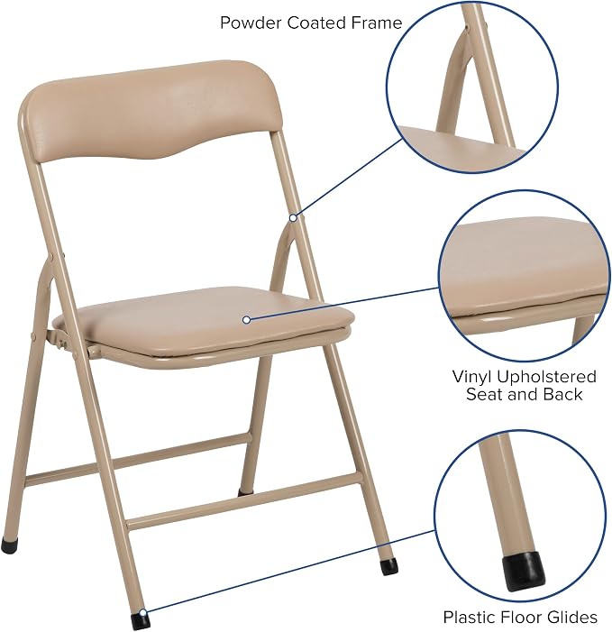 Flash Furniture Mindy Kids 3-Piece Folding Square Table and Chairs Set - Image 8