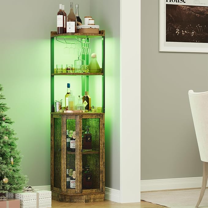 EOYUTLLY Corner Bar Cabinet by EOYUTLLY