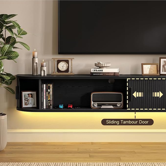 71" Floating TV Stand with Power Outlet - Image 4