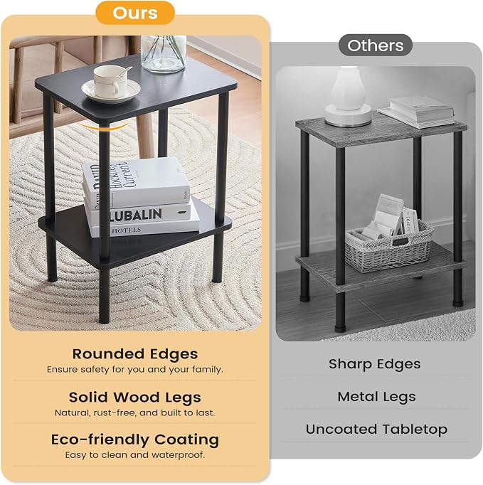 Apicizon 2 Tier End Table, Small Side Table - Image 5