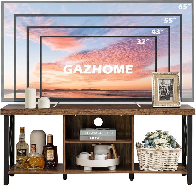GAZHOME TV Stand for TV up to 55 Inches, TV Cabinet - Image 4