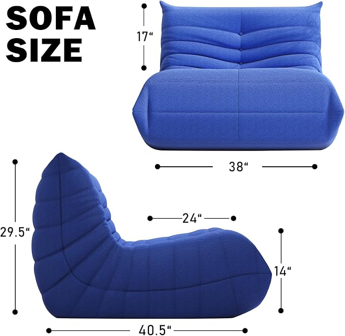 YVDNHP Bean Bag Chair, Memory Foam Bean Bag Sofa Large Bean Bag Chair - Image 2