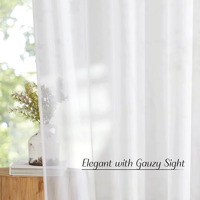 NICETOWN Grommet Top Sheer Curtains - Image 5