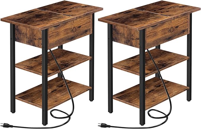 HOOBRO Set of 2 End Tables, Side Table by HOOBRO