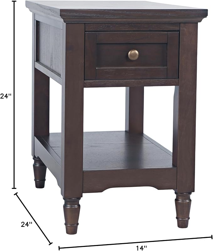 Brentwood Modern Transitional Chairside End Table - Image 3
