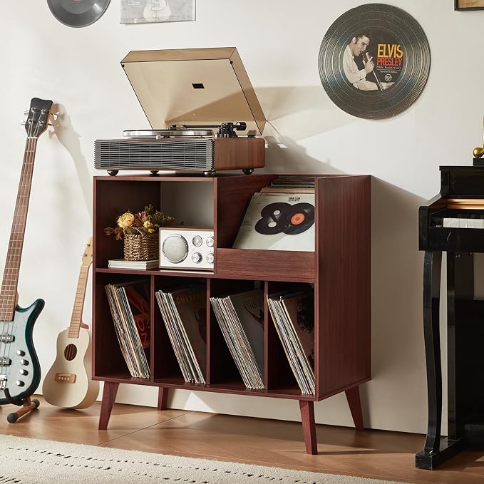 LELELINKY Large Record Player Stand, Turntable Stand - Image 8