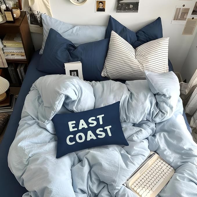 Coastal Throw Pillow Cover 12x20, Trendy Retro Dorm - Image 6