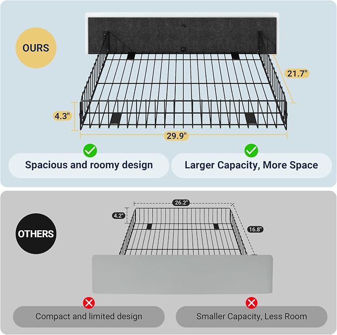 Allewie Upholstered Full Size Platform Bed Frame - Image 7