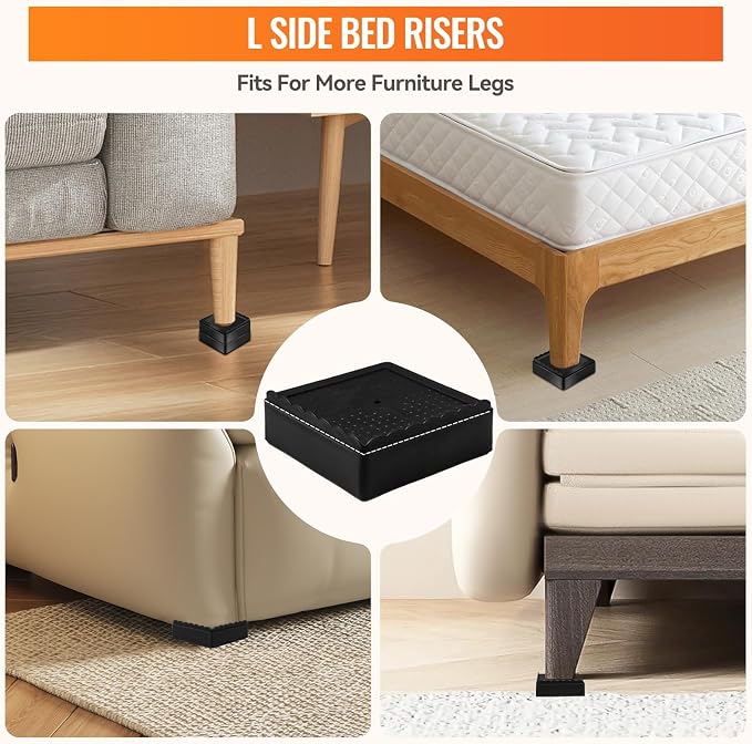 shouwuhho Furniture Risers, 16 Pack Bed Risers - Image 3
