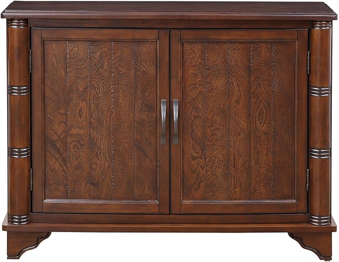 40" Solid Wood Buffet Storage Cabinet, Vintage Console Table by YWUFUART