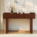 52" Solid Wood Console Table for Entryway, Modern Sofa Table Behind Couch by HMFULE