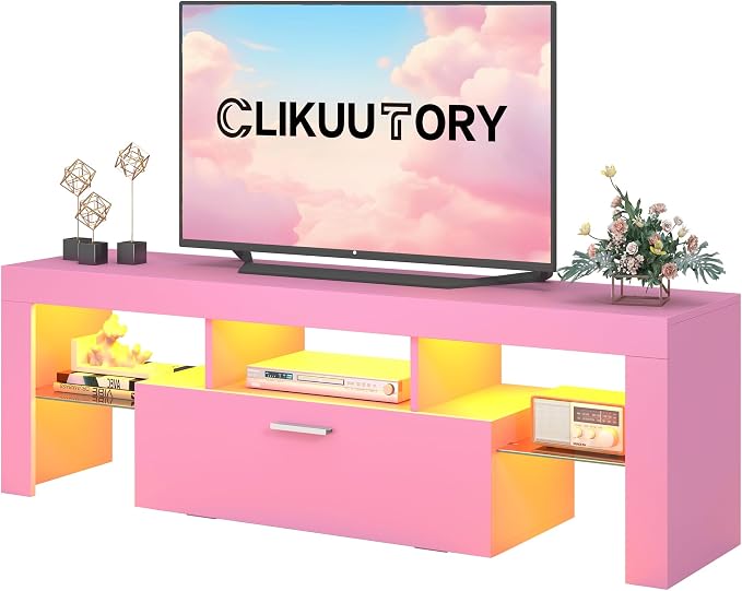 Clikuutory Modern Lighting 51 inch TV Stand by Turnyourhouseintoahome