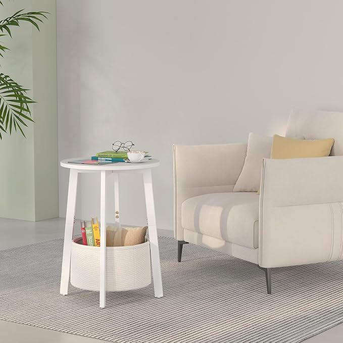 sthmec Small Round Side End Table - Image 5