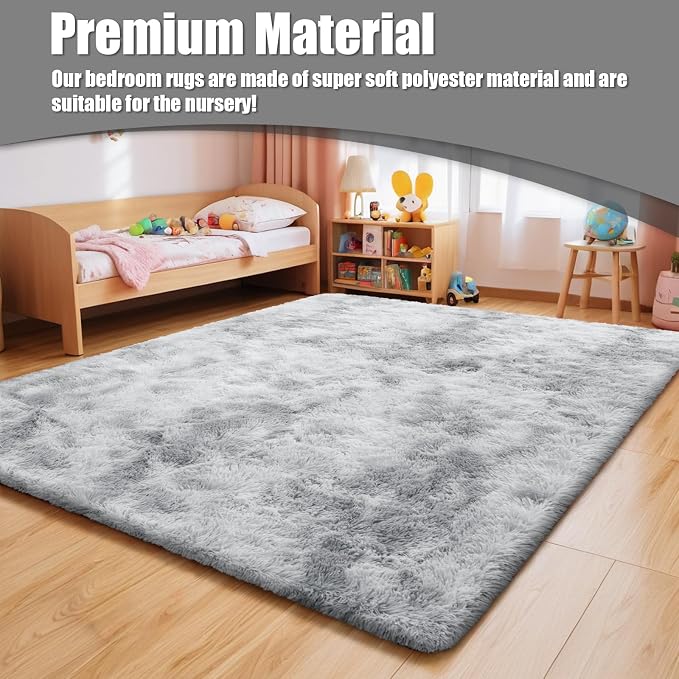 8x10 Fluffy Area Rugs for Living Room, Shag Area Rug for Bedroom, Soft Fuzzy - Image 7