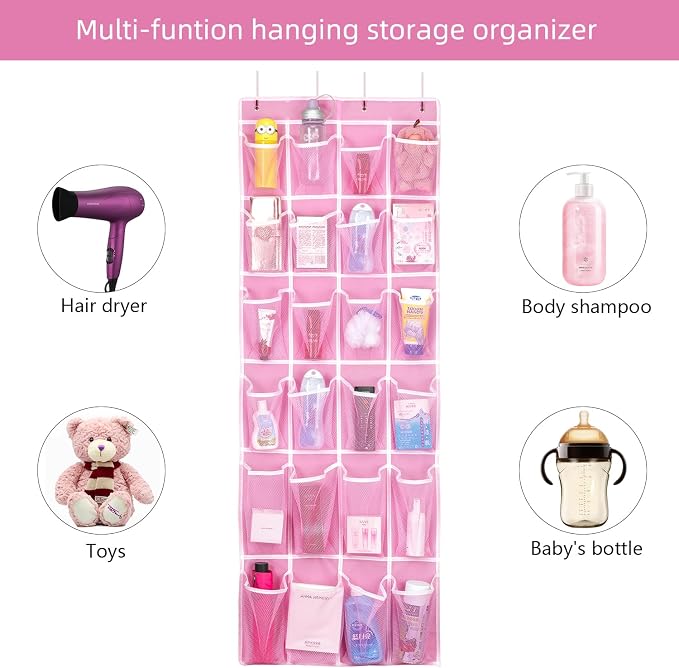 SAVERHO 2 Pack Hanging Shoe Organizer，Over Door Shoe Organizer - Image 5