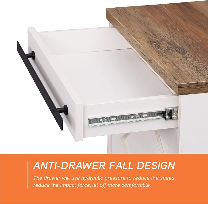 WAMPAT 24.3" H End Table for Living Room, Rustic Nightstand - Image 7